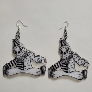 Handmade Clown Earings